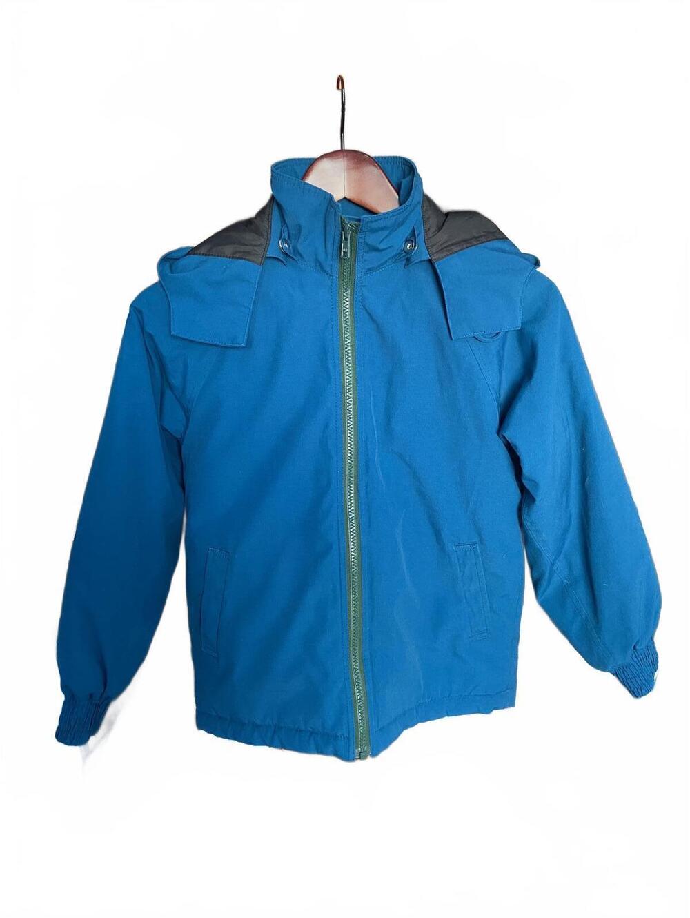 Custom Teal Blue Kids Winter Coat Youth Medium